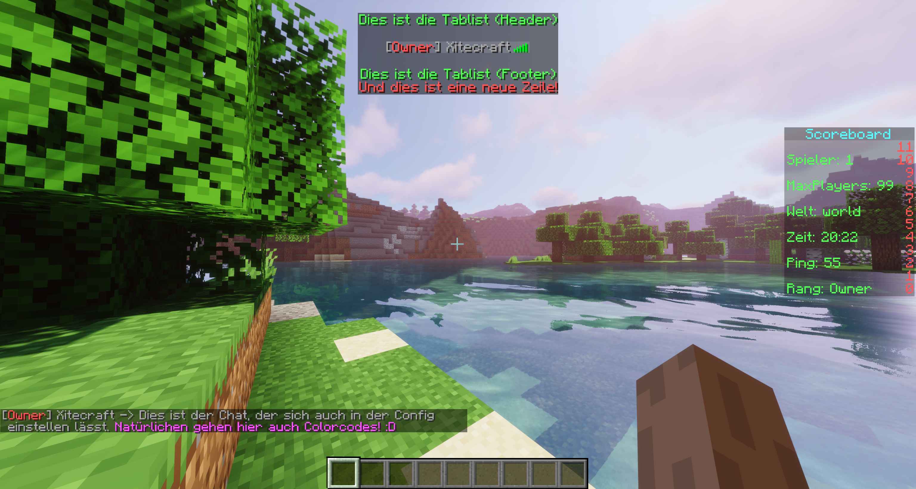 [1.8.X-1.15.X]Scoreboard记分板+选项卡列表+前缀+ 聊天插件  第1张