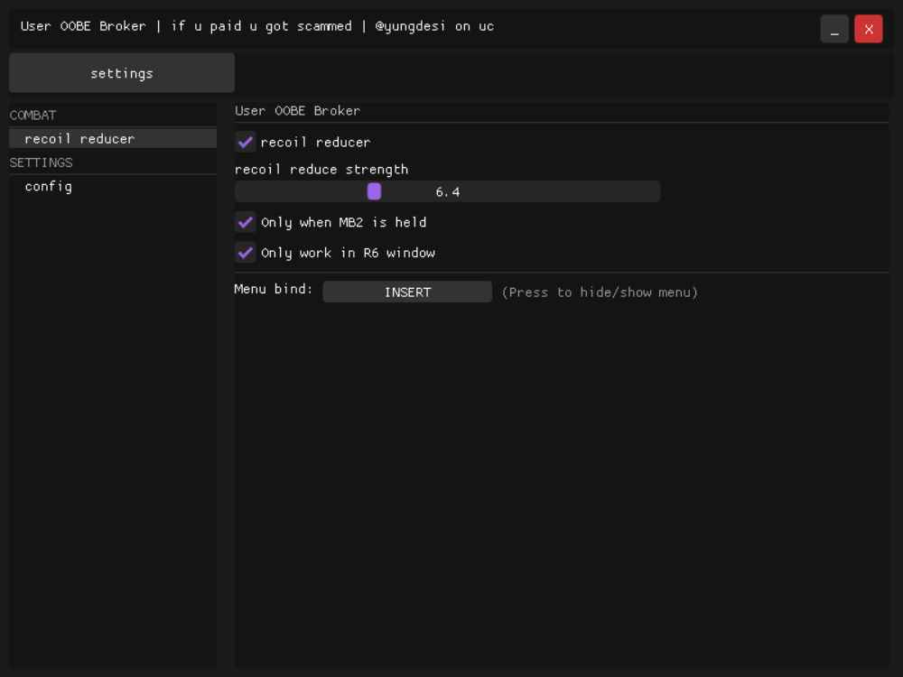彩虹6号围攻外部压枪辅助 第1张 彩虹6号围攻外部压枪辅助 第1张
